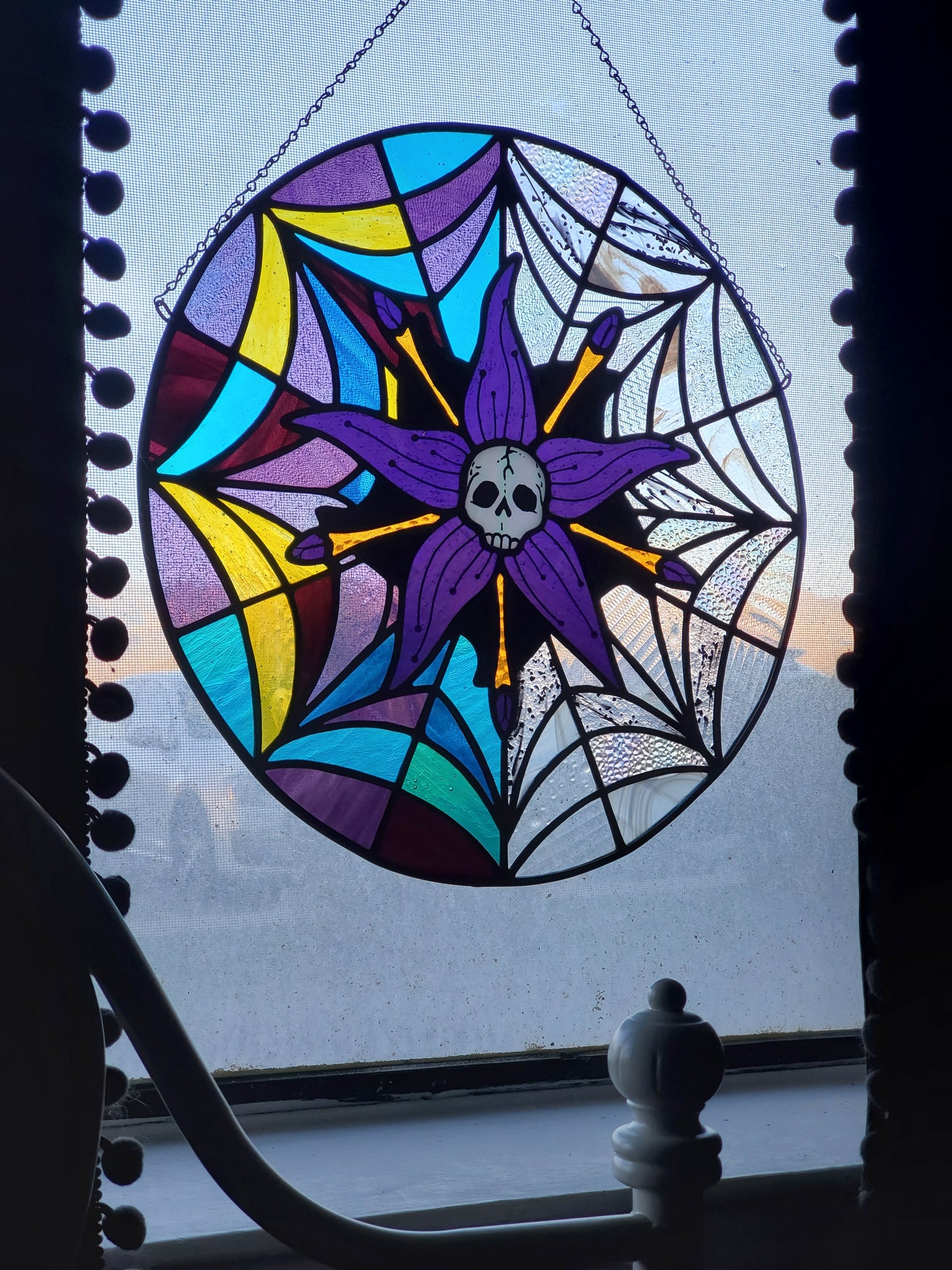 Wednesday Addams Window Panel