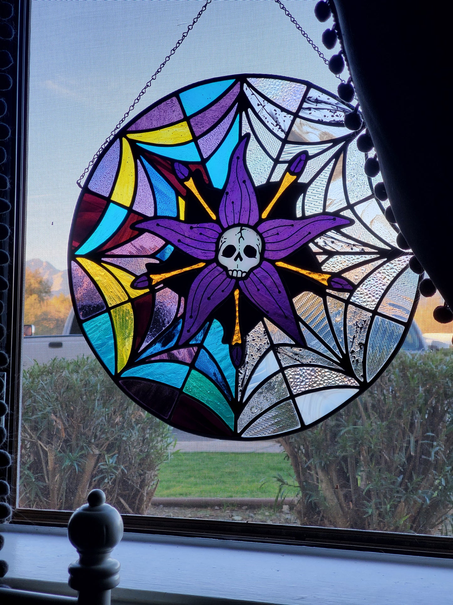 Wednesday Addams Window Panel