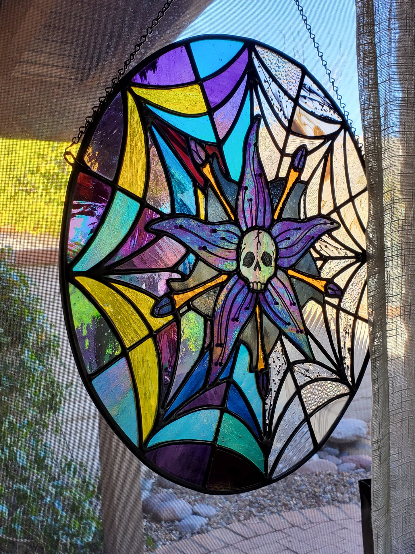 Wednesday Addams Window Panel